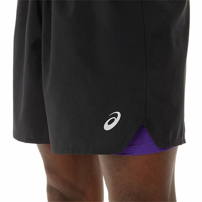 Sportbroekje voor heren Asics Road 2-N-1 7IN Zwart