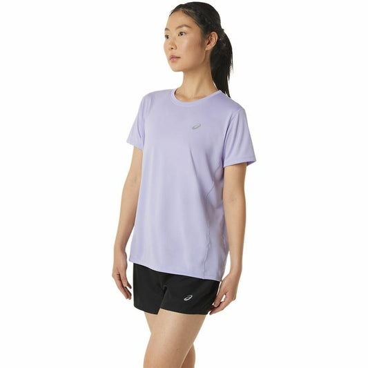 Dames-T-Shirt met Korte Mouwen Asics Core Lila