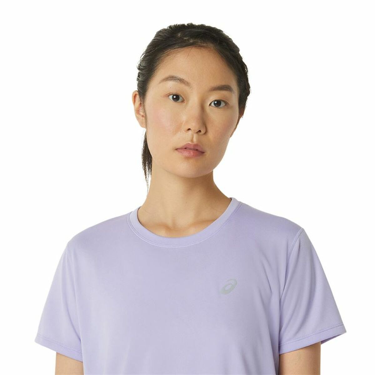 Dames-T-Shirt met Korte Mouwen Asics Core Lila
