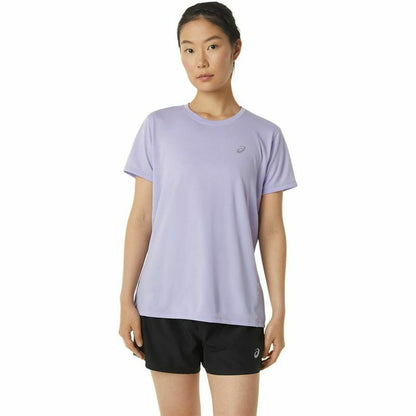 Dames-T-Shirt met Korte Mouwen Asics Core Lila