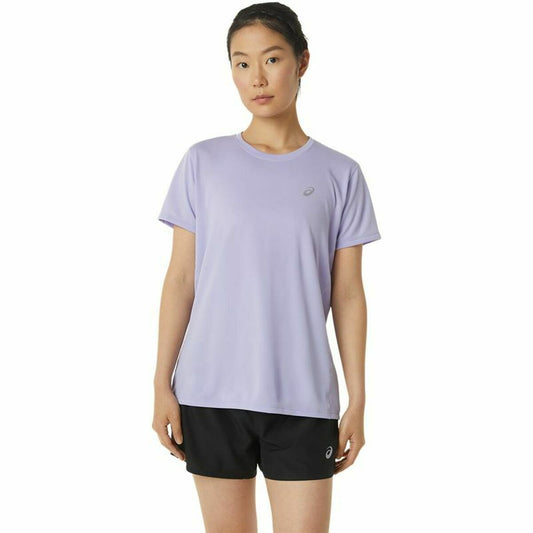 Dames-T-Shirt met Korte Mouwen Asics Core Lila