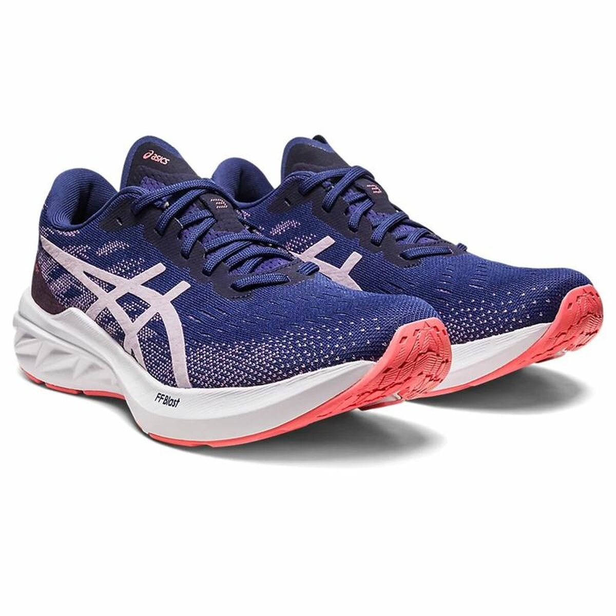 Hardloopschoenen voor Volwassenen Asics Dynablast 3 Vrouw Donkerblauw