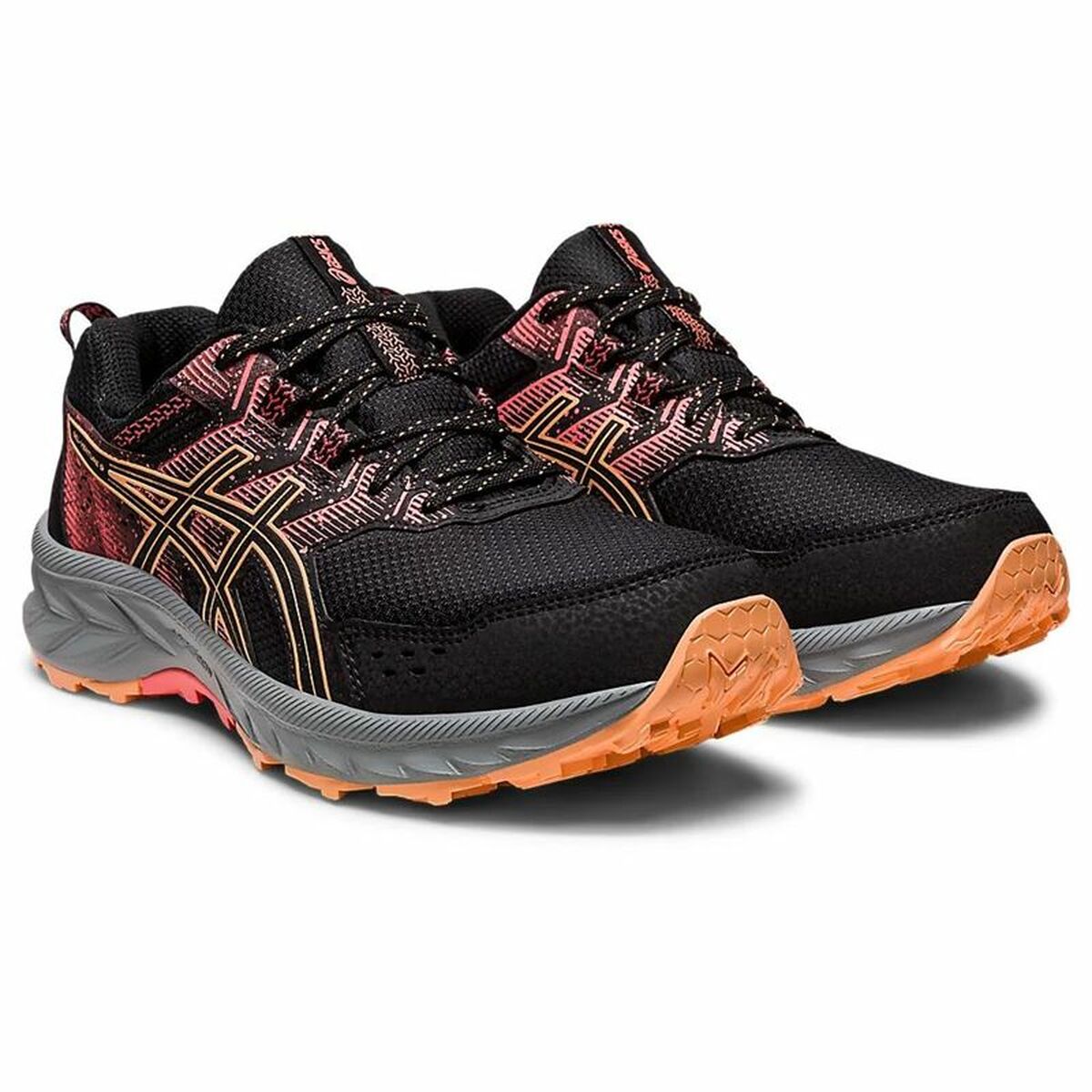 Sportschoenen voor Dames Asics Gel-Venture 9 Zwart Oranje