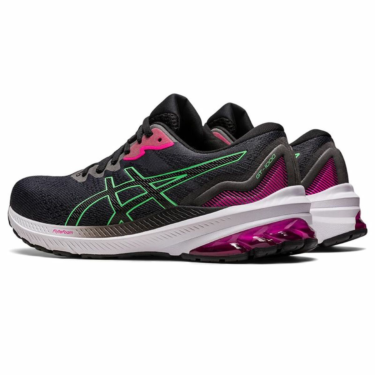 Hardloopschoenen voor Volwassenen Asics GT-1000 11 Vrouw Zwart