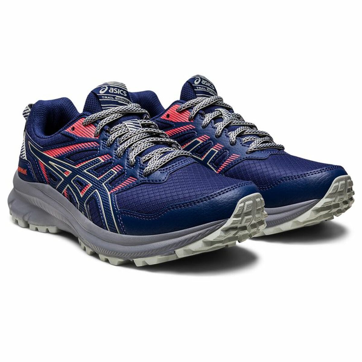 Hardloopschoenen voor Volwassenen Asics Trail Scout 2 Vrouw Donkerblauw