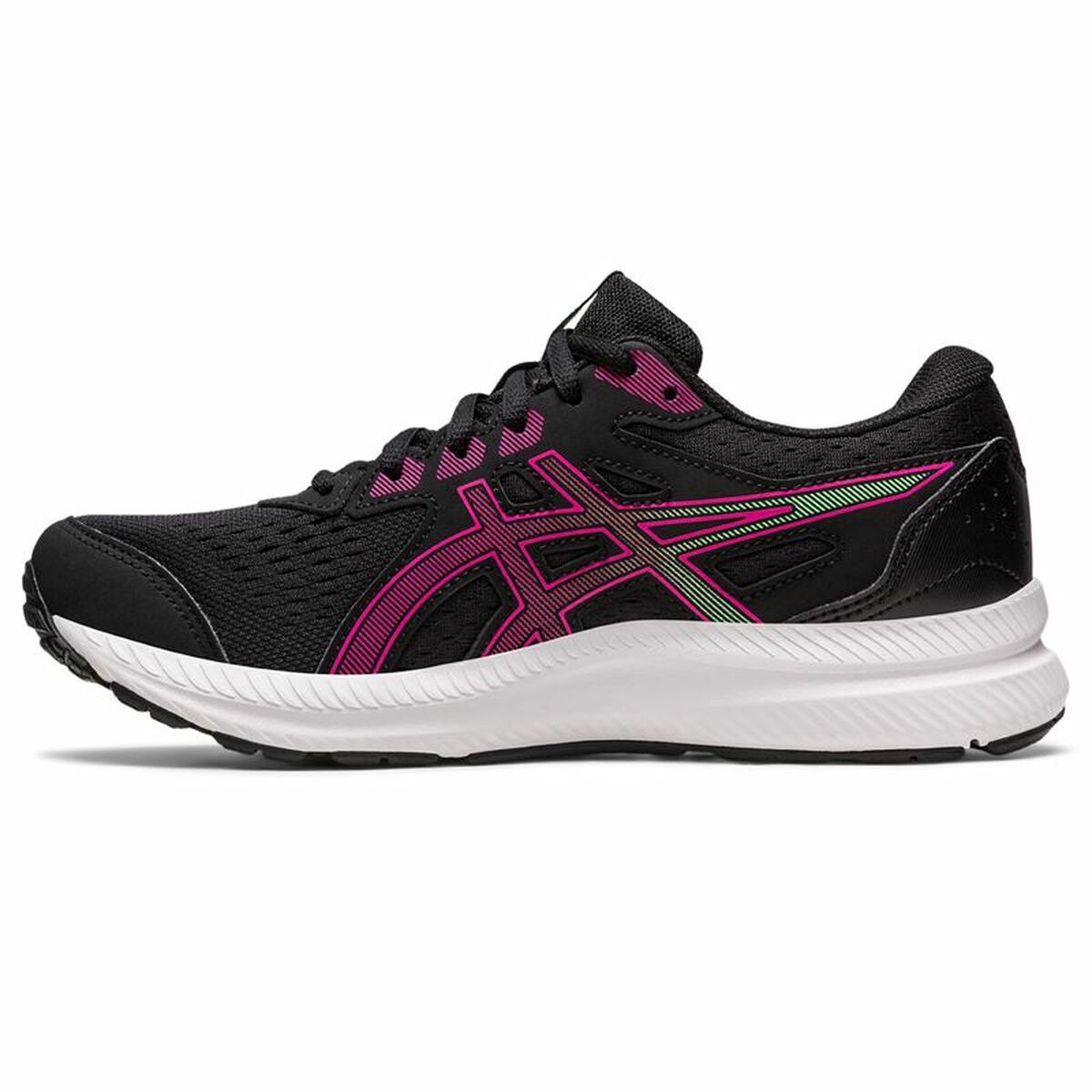 Hardloopschoenen voor Volwassenen Asics Gel-Contend 8 Zwart