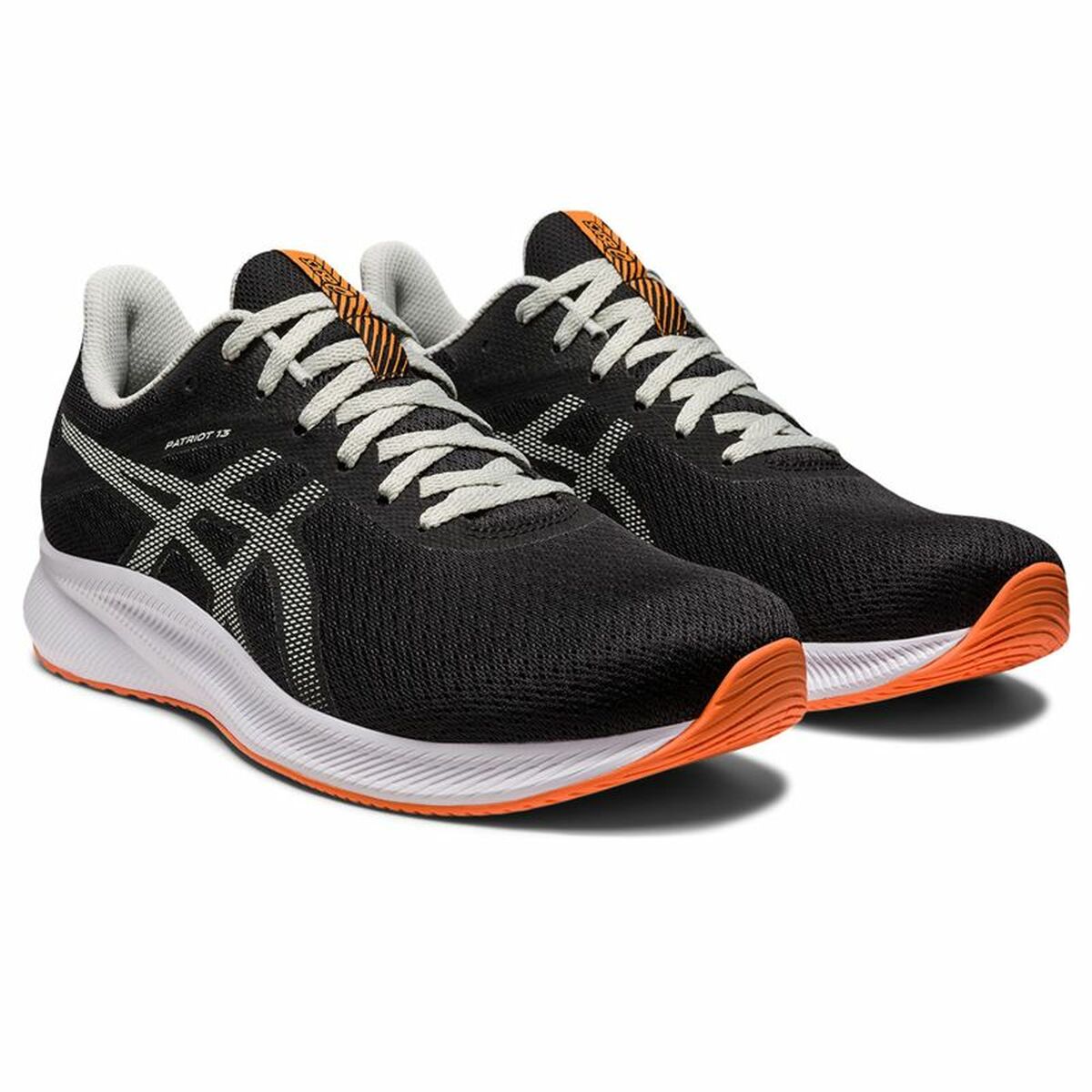 Hardloopschoenen voor Volwassenen Asics Patriot 13 Zwart