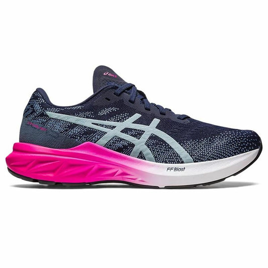 Hardloopschoenen voor Volwassenen Asics Dynablast 3 Vrouw Donkerblauw