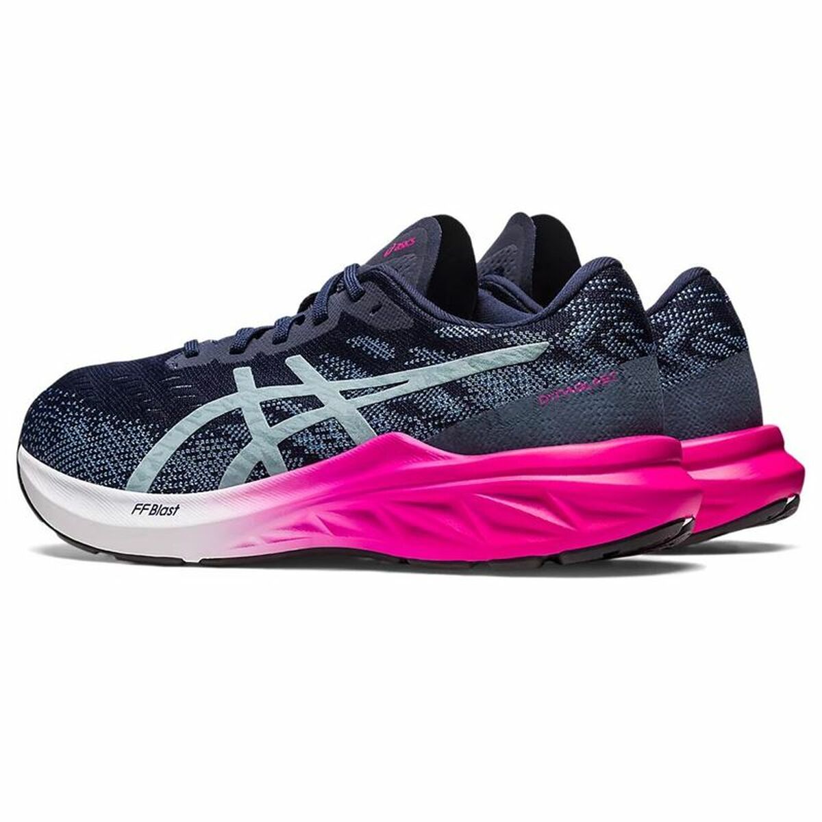 Hardloopschoenen voor Volwassenen Asics Dynablast 3 Vrouw Donkerblauw
