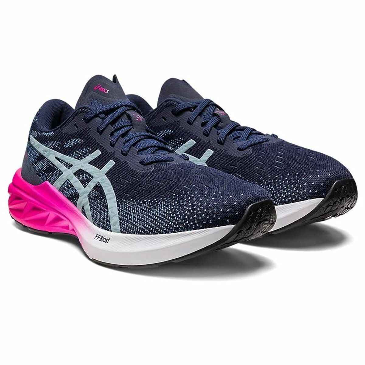 Hardloopschoenen voor Volwassenen Asics Dynablast 3 Vrouw Donkerblauw