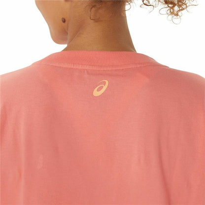 Dames-T-Shirt met Korte Mouwen Asics Tiger Roze
