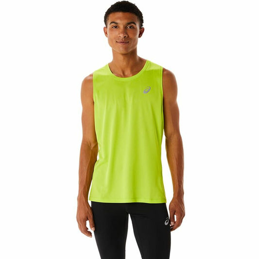 Heren Mouwloos T-shirt Asics Core Singlet Geel