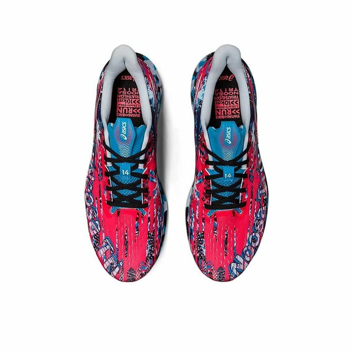 Hardloopschoenen voor Volwassenen Asics Noosa Tri 14 Multicolour Zwart Mannen