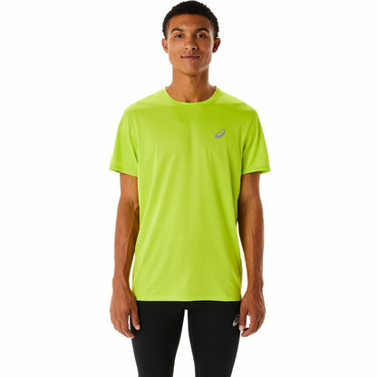 Heren-T-Shirt met Korte Mouwen Asics Core Geel