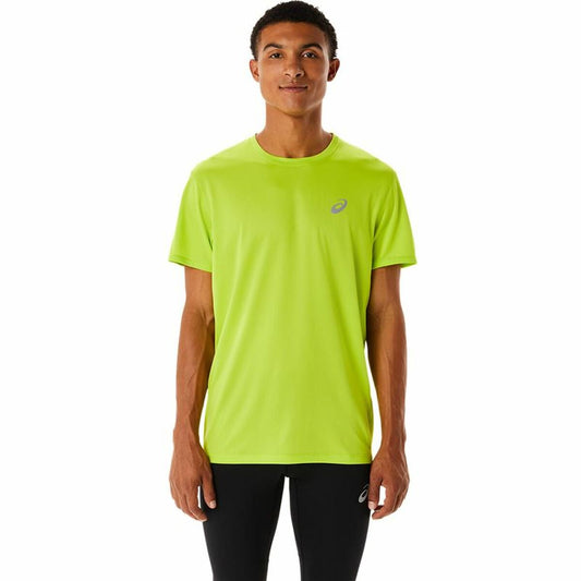 Heren-T-Shirt met Korte Mouwen Asics Core Geel