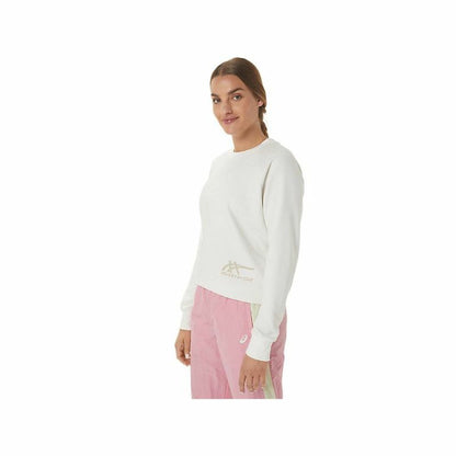 Damessweater zonder Capuchon Asics Tiger Wit