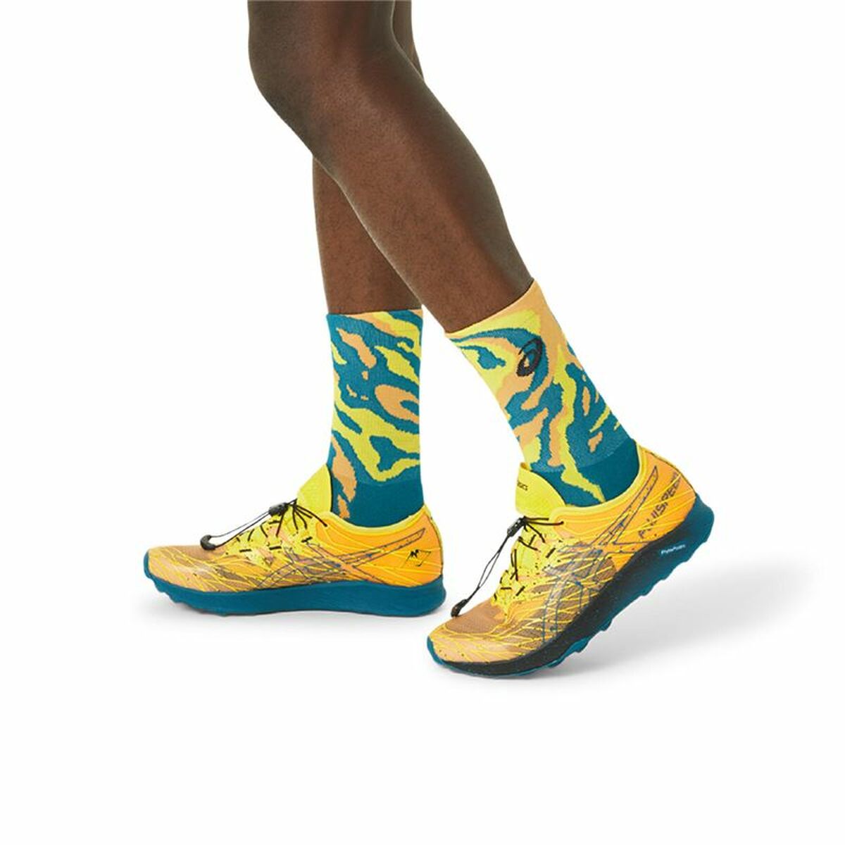 Sportsokken Asics Run Crew Geel Uniseks