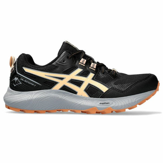 Hardloopschoenen voor Volwassenen Asics Gel-Sonoma 7 Berg Vrouw Zwart