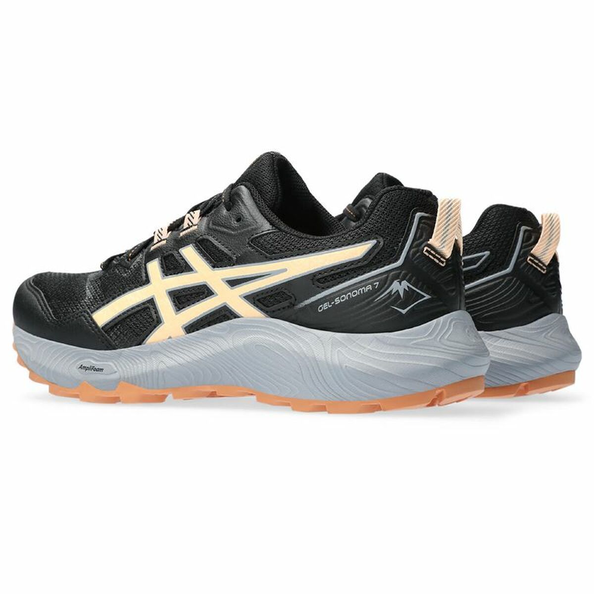 Hardloopschoenen voor Volwassenen Asics Gel-Sonoma 7 Berg Vrouw Zwart