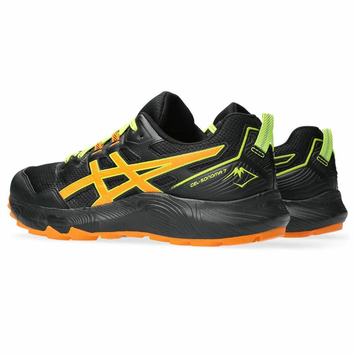 Hardloopschoenen voor Volwassenen Asics Gel-Sonoma 7 Mannen Zwart