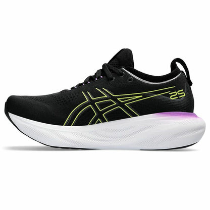 Hardloopschoenen voor Volwassenen Asics Gel-Nimbus 25  Vrouw Zwart