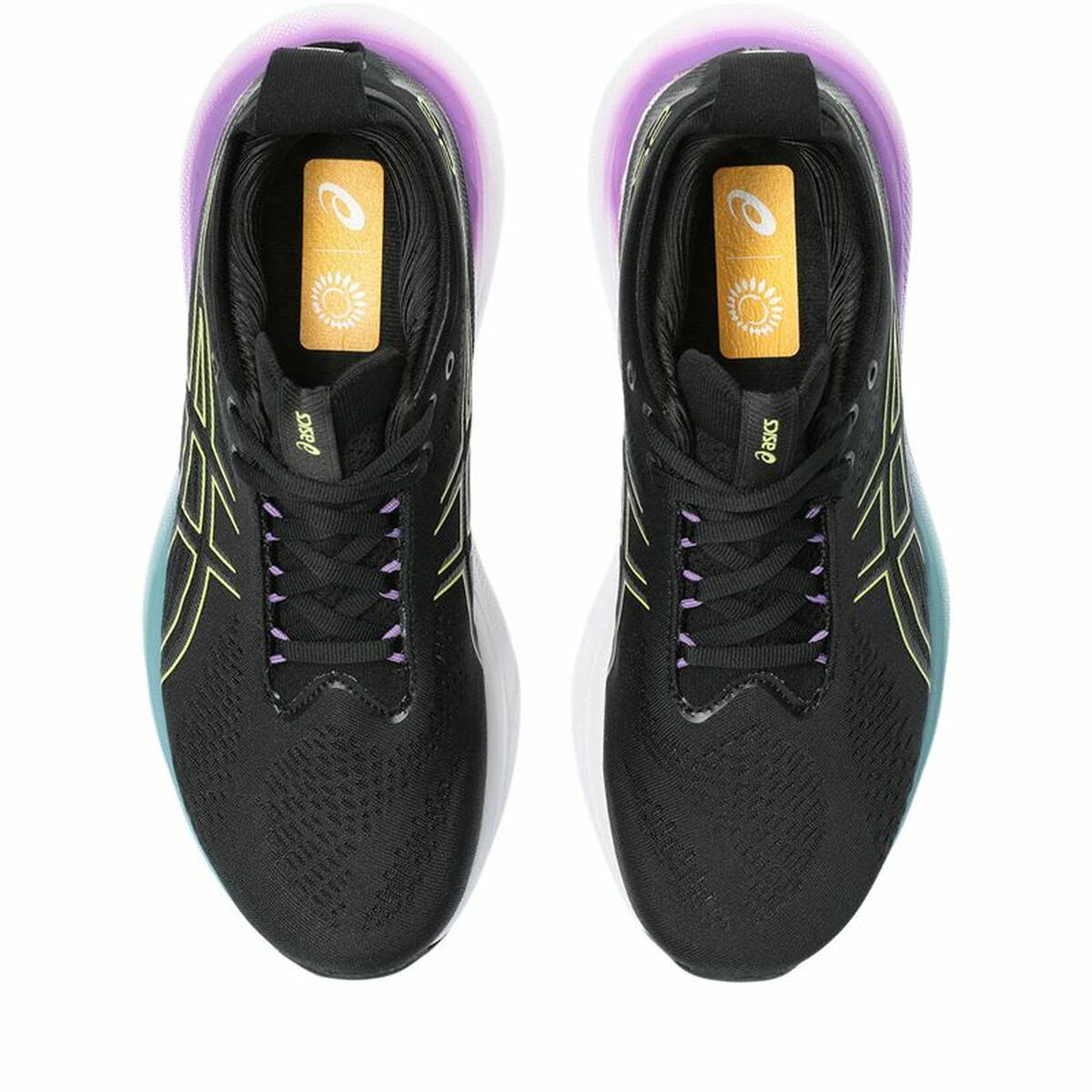 Hardloopschoenen voor Volwassenen Asics Gel-Nimbus 25  Vrouw Zwart