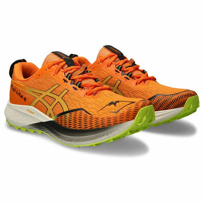 Hardloopschoenen voor Volwassenen Asics Fuji Lite 4 Berg Mannen Oranje