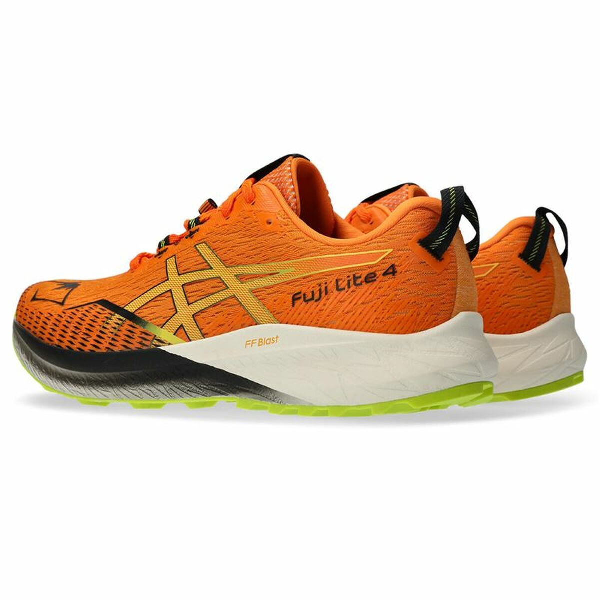 Hardloopschoenen voor Volwassenen Asics Fuji Lite 4 Berg Mannen Oranje