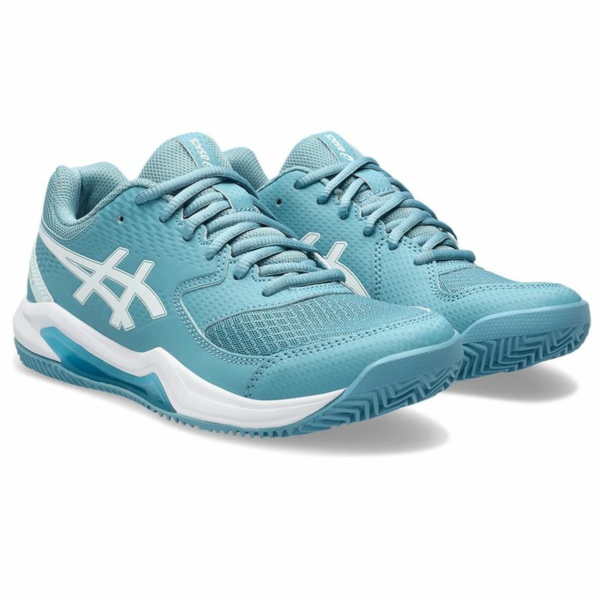 Dames Tennisschoenen Asics Gel-Dedicate 8 Clay Licht Blauw