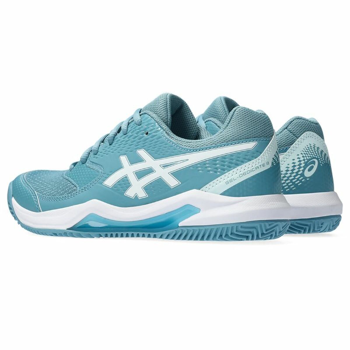 Dames Tennisschoenen Asics Gel-Dedicate 8 Clay Licht Blauw