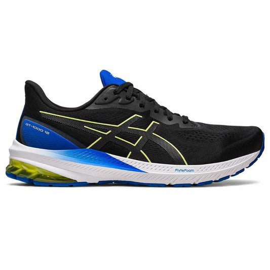 Hardloopschoenen voor Volwassenen Asics Gt-1000 12 Mannen Zwart