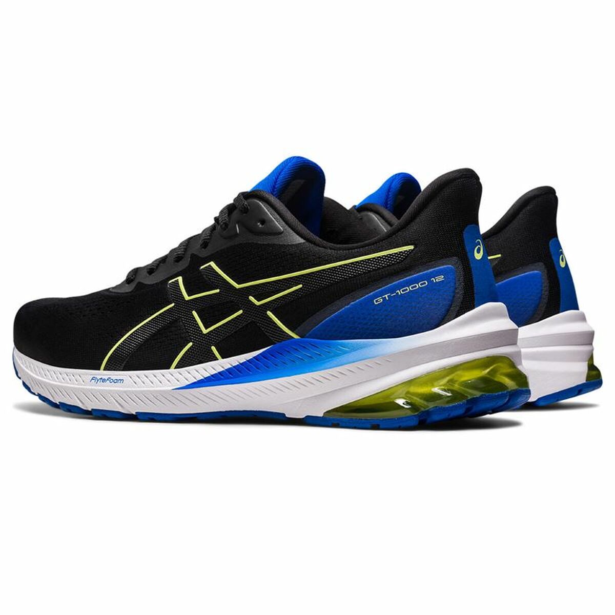 Hardloopschoenen voor Volwassenen Asics Gt-1000 12 Mannen Zwart