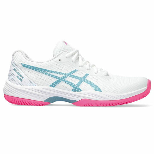 Padelschoenen voor volwassenen Asics Gel-Game 9  Vrouw Wit