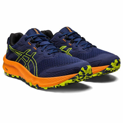 Hardloopschoenen voor Volwassenen Asics Trabuco Terra 2 Berg Mannen Marineblauw