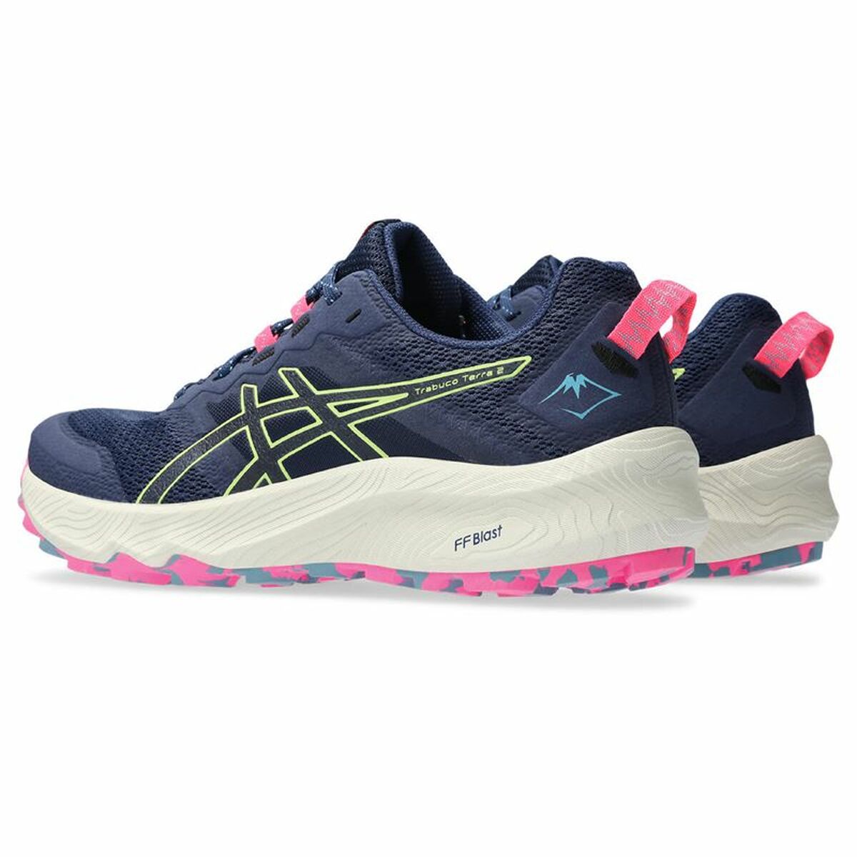 Hardloopschoenen voor Volwassenen Asics Trabuco Terra 2 Berg Vrouw Blauw