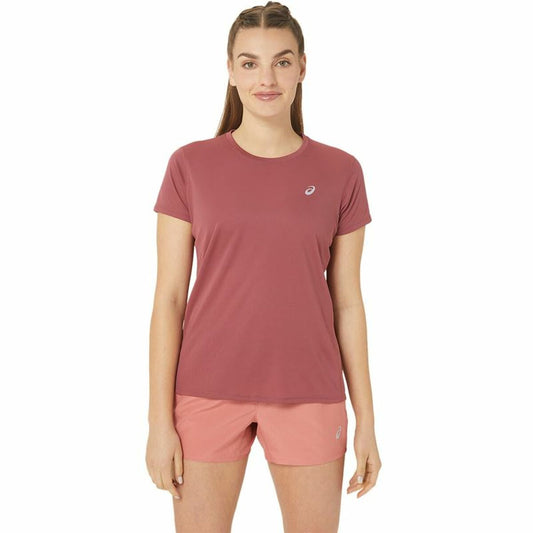 Dames-T-Shirt met Korte Mouwen Asics Core Ss Top Roze Vrouw