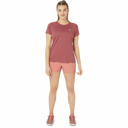 Dames-T-Shirt met Korte Mouwen Asics Core Ss Top Roze Vrouw