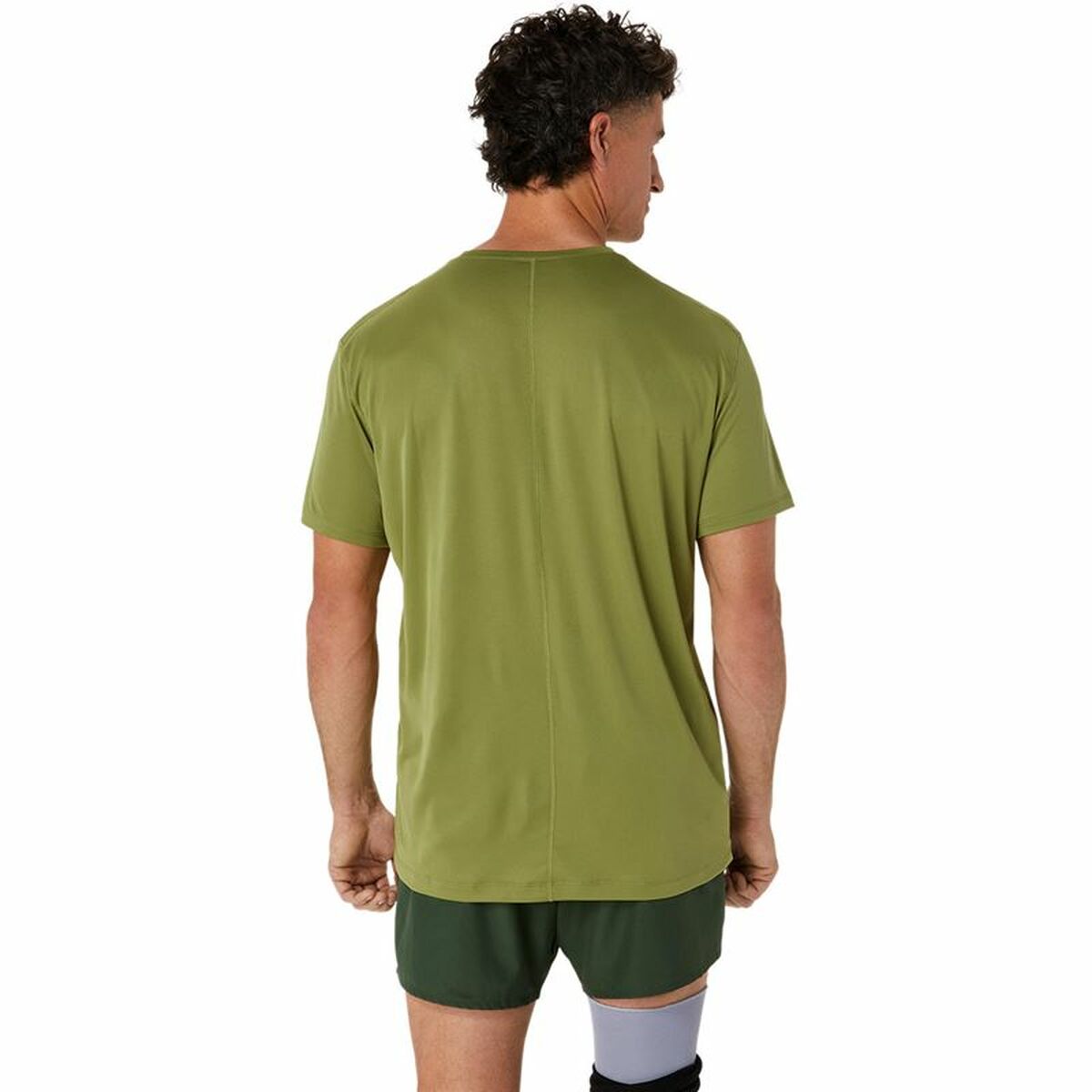 Heren-T-Shirt met Korte Mouwen Asics Core Top  Militair groen