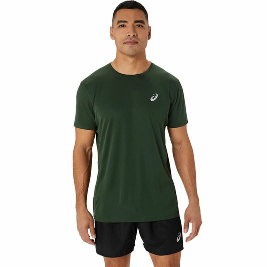 Heren-T-Shirt met Korte Mouwen Asics Core Ss Top Hombre Groen