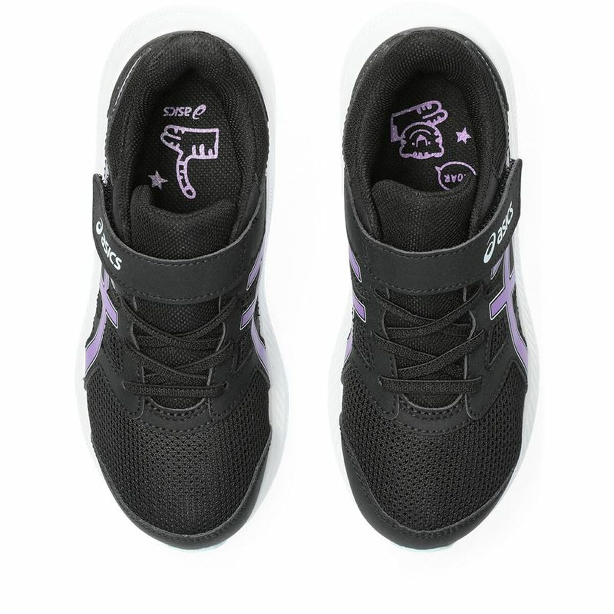Hardloopschoenen voor Kinderen Asics Jolt 4 PS Paars Zwart