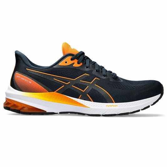 Hardloopschoenen voor Volwassenen Asics Gt-1000 12 Mannen Zwart