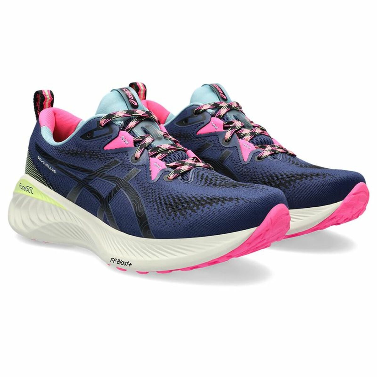 Hardloopschoenen voor Volwassenen Asics Gel-Cumulus 25 Vrouw Marineblauw