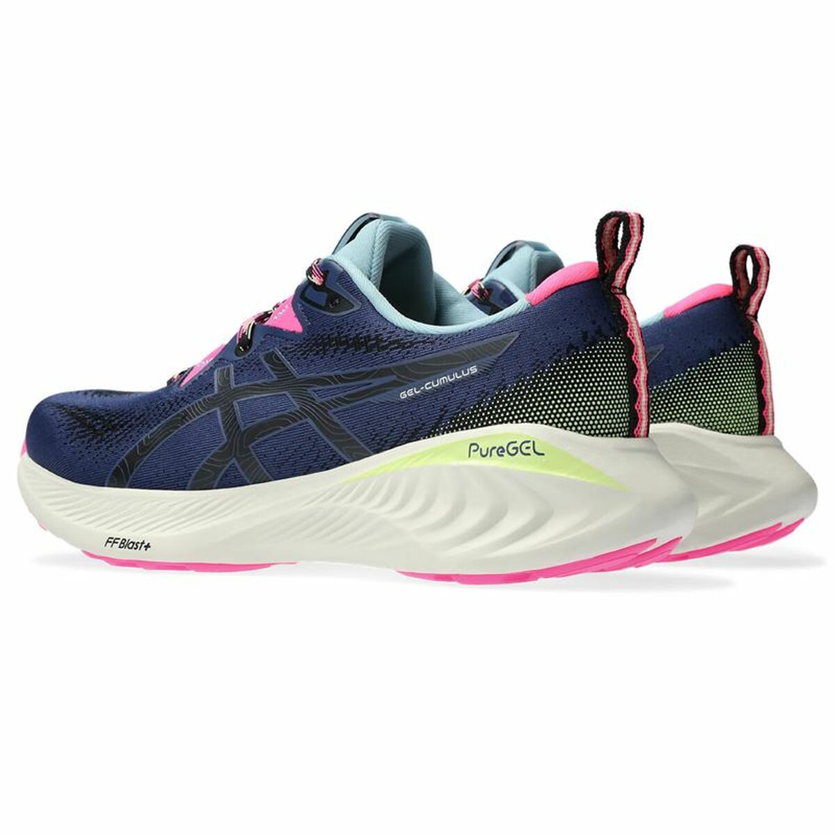 Hardloopschoenen voor Volwassenen Asics Gel-Cumulus 25 Vrouw Marineblauw