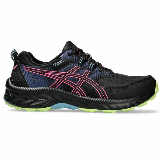 Hardloopschoenen voor Volwassenen Asics Gel-Venture 9  Berg Vrouw Zwart