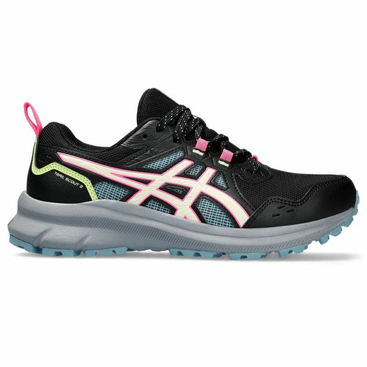 Hardloopschoenen voor Volwassenen Asics Trail Scout 3 Vrouw Zwart