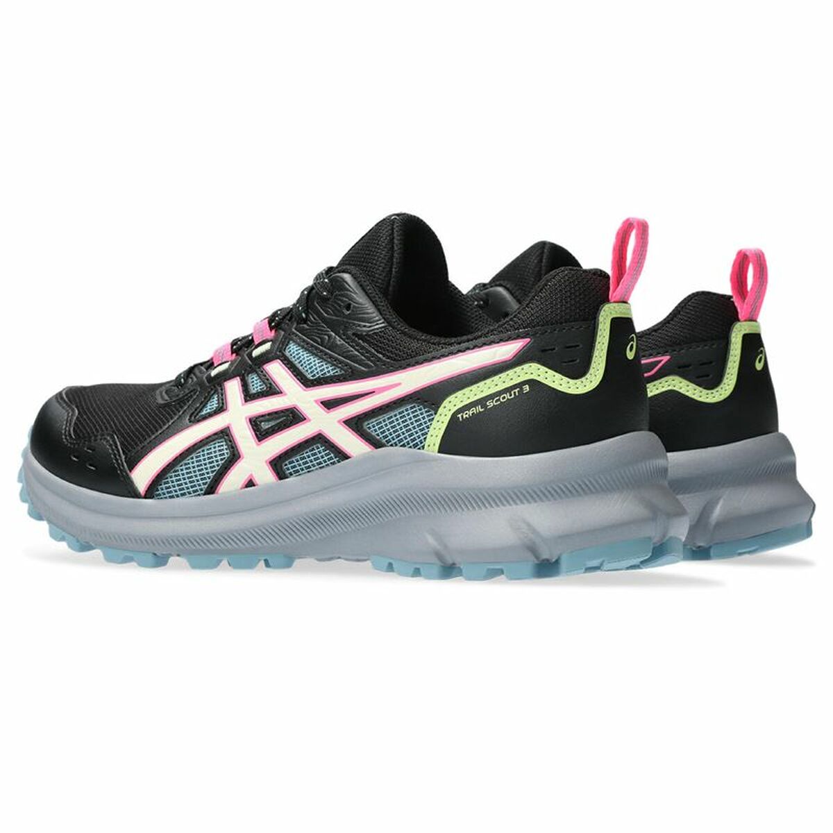 Hardloopschoenen voor Volwassenen Asics Trail Scout 3 Vrouw Zwart