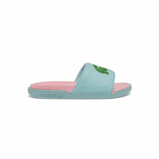Dames Slippers Lacoste Croco Dualiste Licht Blauw