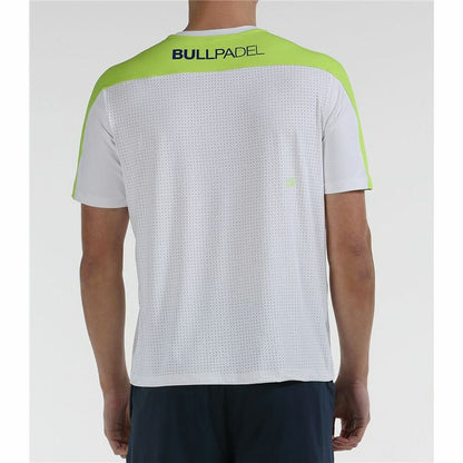 Heren-T-Shirt met Korte Mouwen Bullpadel Wit Mannen