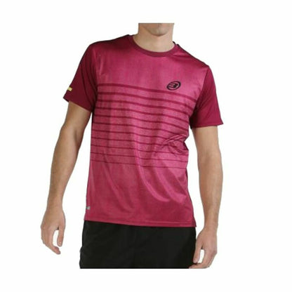 Heren-T-Shirt met Korte Mouwen Bullpadel Litis Fuchsia Mannen