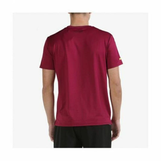 Heren-T-Shirt met Korte Mouwen Bullpadel Litis Fuchsia Mannen